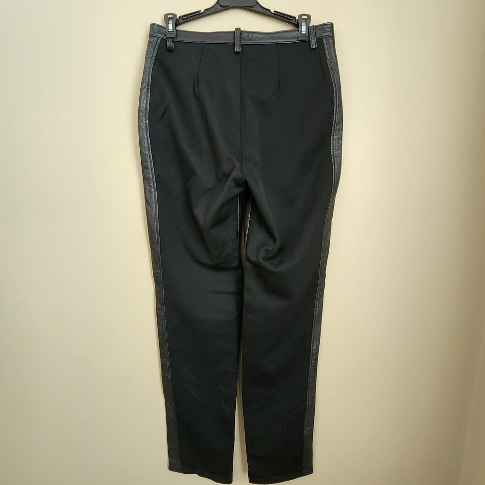 Harley Davidson Black Leather Riding Motorcycle Pants Size 10 W Women's - Picture 2 of 8